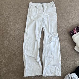 White jeans straight leg